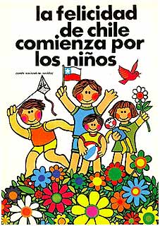 Afiche La felicidad de Chile comienza por los niños