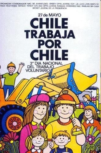 Afiche Chile Trabaja por chile